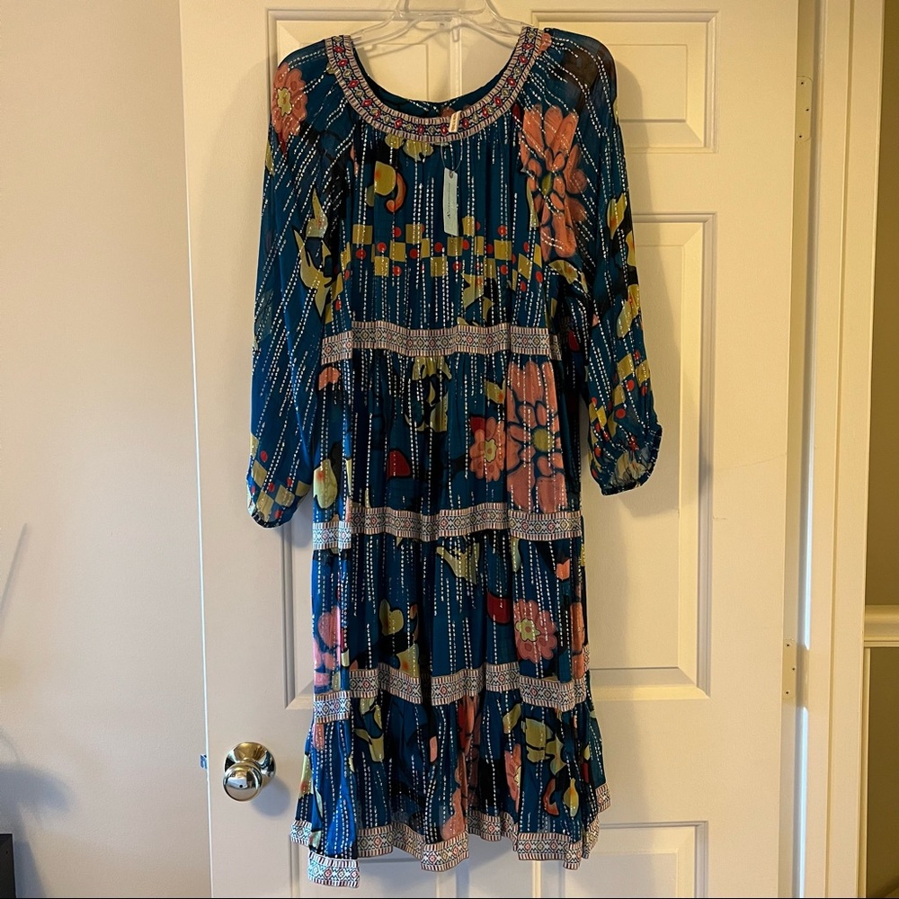 Anthropologie Eulalia Shimmer Tunic Dress Plus